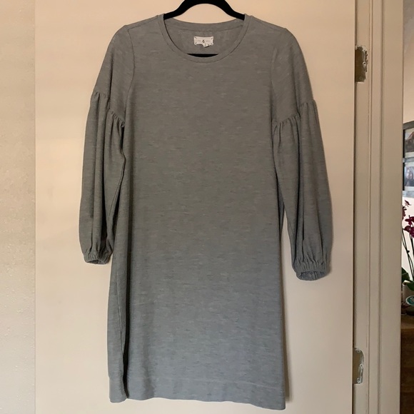 Grey big sheave dress - Picture 1 of 3
